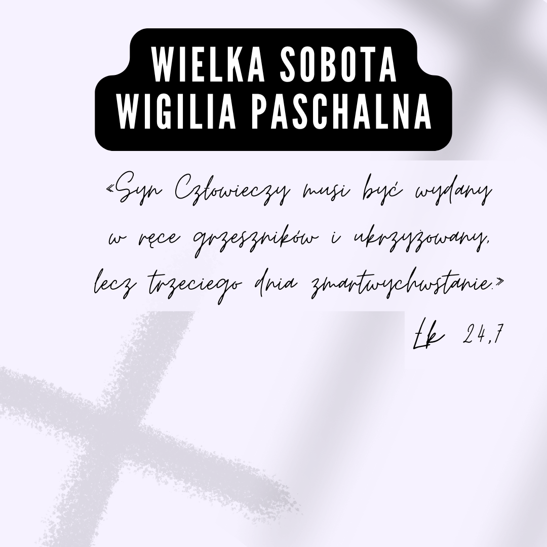 Słowo na Wielką Sobotę – Wigilię Paschalną